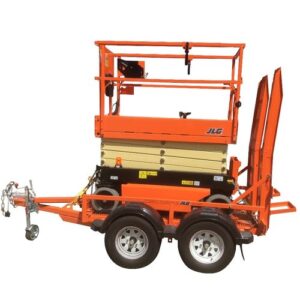 Scissors lift trailer